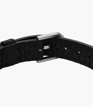 Fossil Leather Essentials Black Leather Strap Bracelet