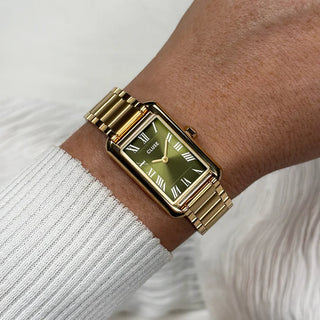 Cluse Belisenna Golden Watch with Olive Face