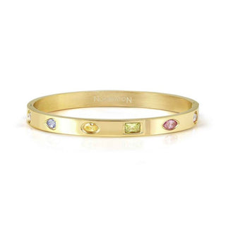 PRETTY BANGLES BRACELET, MULTI-COLOUR CZ