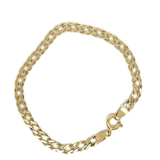 Vintage 9ct Yellow Gold Fancy Woven Curb Link