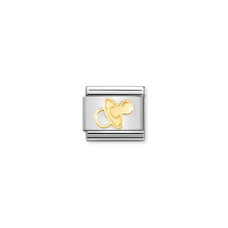 Composable Classic SYMBOLS and Steel and 18ct Gold Pacifier