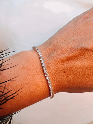 Golden Cz Tennis Bracelet
