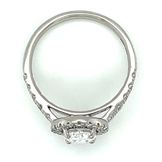 Lisa - Platinum 1.51ct Laboratory Grown Oval Diamond Halo Ring