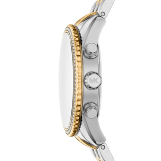 Michael Kors - Two Tone Watch with Teal Dial and Golden Digits