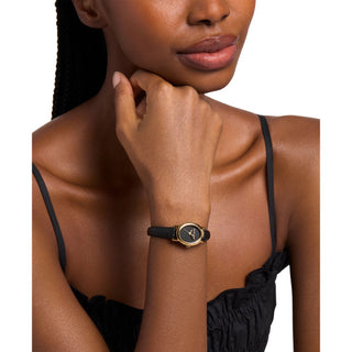 Michael Kors Golden Watch with Black Dial and Strap