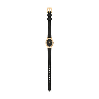 Michael Kors Golden Watch with Black Dial and Strap