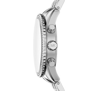 Michael Kors Bryant Silver Watch with Green Dial