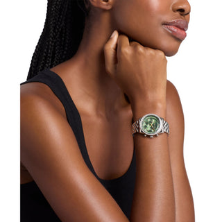 Michael Kors Bryant Silver Watch with Green Dial