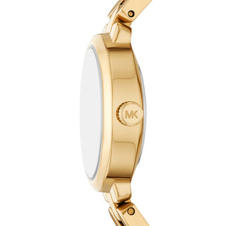 Michael Kors Golden Maude Round Three Hand Watch