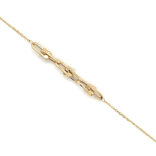 9ct Yellow Gold Chain & Link Bracelet