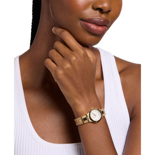 Michael Kors Billie Golden Three Hand watch with White Dial