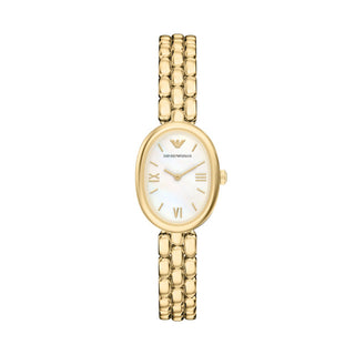 Emporio Armani Golden Sinfonia Round Watch with Mother Of Pearl Dial