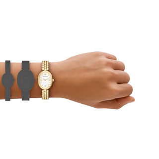 Emporio Armani Golden Sinfonia Round Watch with Mother Of Pearl Dial