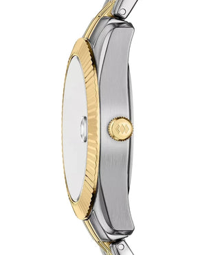 Fossil Scarlette Two Tone Watch With Red Dial