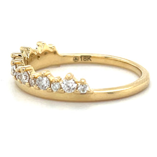 18ct Yellow Gold 0.30ct Crown Earth Grown Diamond Ring