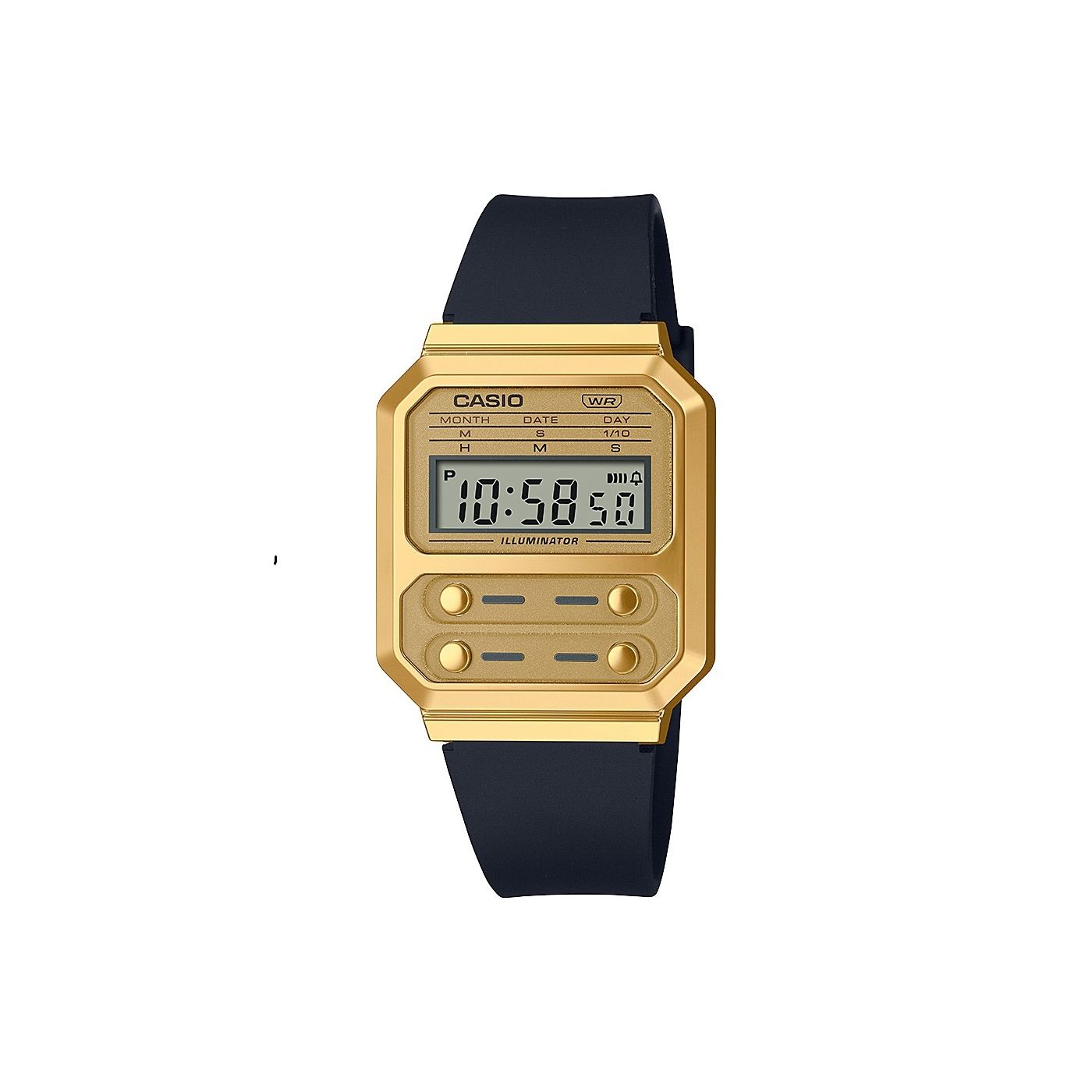 Casio illuminator gold clearance black
