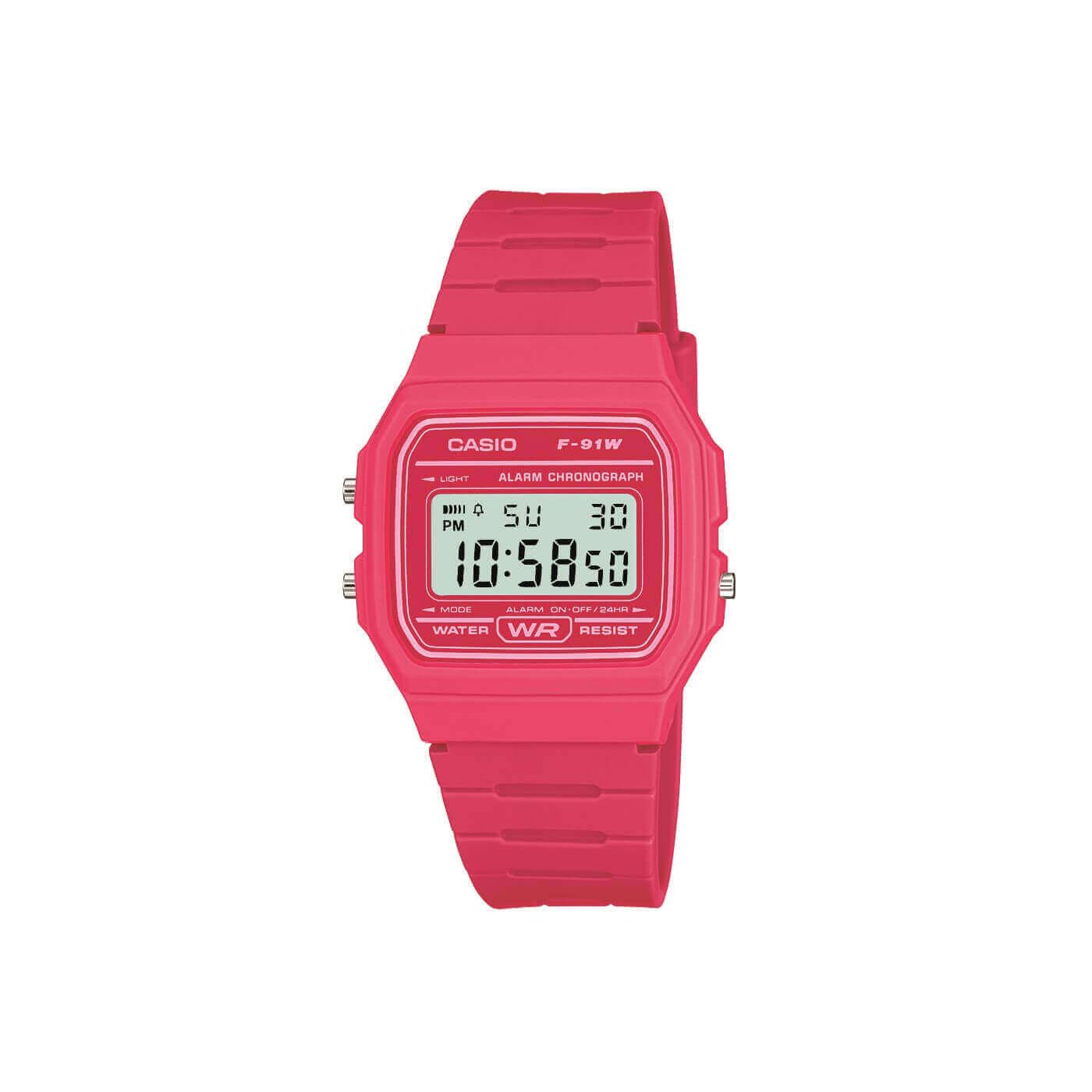 Casio Vintage Pink Digital Watch Tadgh O Flynn Jewellers