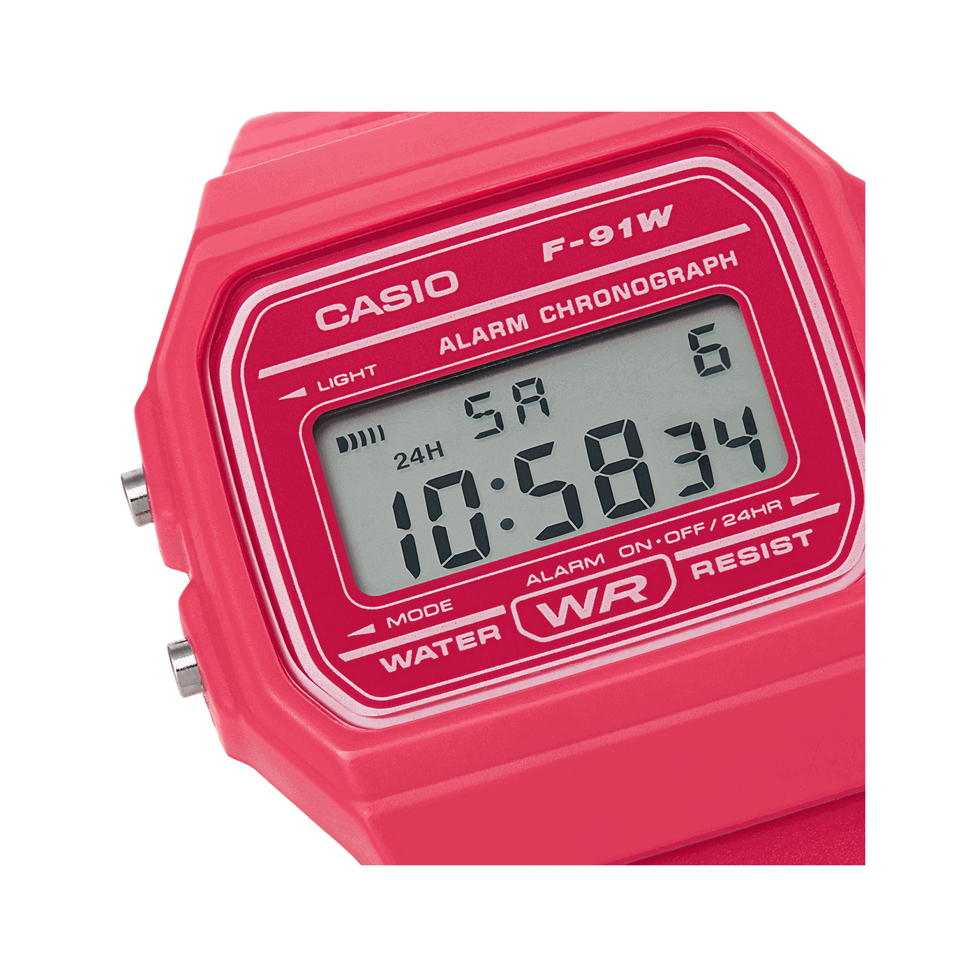 Casio 10102 TQ-142-4D - Reloj despertador analógico rosa