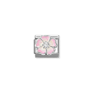 COMPOSABLE CL SYMBOLS stainless steel, enamel, Cubic Zirconia and 925 sterling silver