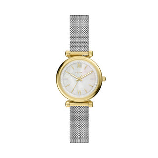 Fossil Carlie Two Tone Mother of Pearl Watch