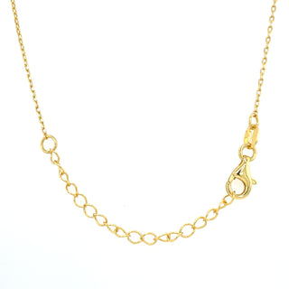 Golden Open Circle Pendant Necklace