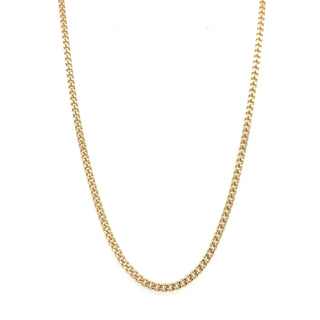 9ct Yellow Gold 2mm Curb Chain