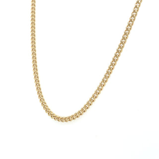 9ct Yellow Gold 2mm Curb Chain