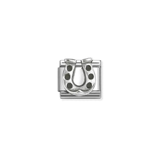 Composable Classic OXIDIZED SYMBOLS in st.steel and 925 sterling silver Horseshoe 1