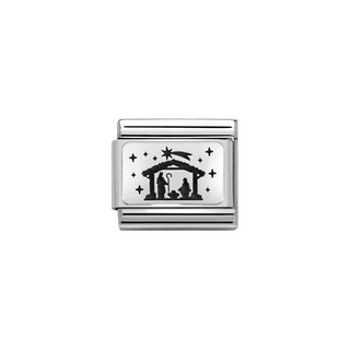 Composable Classic PLATES (IC) steel and 925 sterling silver Nativity