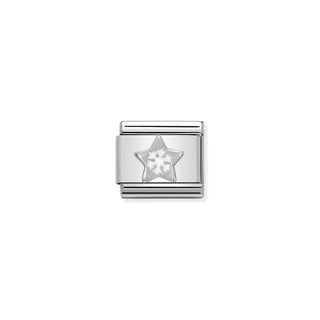 COMPOSABLE Classic SYMBOLS stainless steel, enamel and 925 sterling silver Star with Snowflake