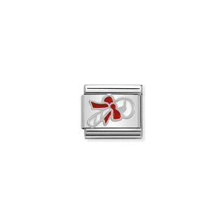 COMPOSABLE Classic SYMBOLS stainless steel, enamel and 925 sterling silver Candy Cane
