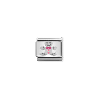 COMPOSABLE Classic SYMBOLS stainless steel, enamel and 925 sterling silver Gingerbread Man