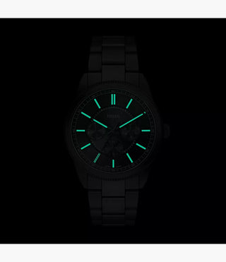 Fossil Pearson Multifunction Black Stainless Steel Watch