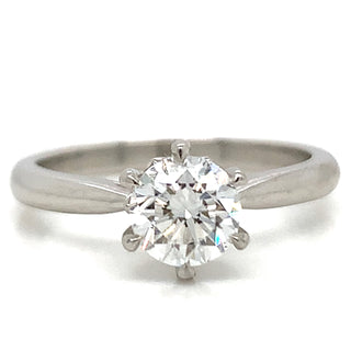 Platinum Six Claw Earth Grown Diamond Solitaire Diamond Engagement Ring