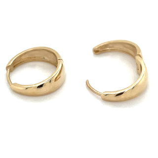 9ct Yellow Gold Tapered Hoop