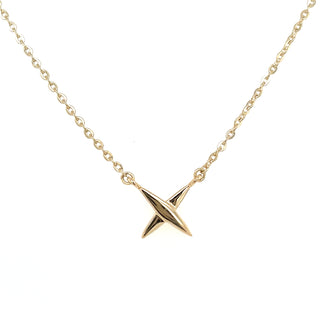 9ct Yellow Gold Kiss Necklace
