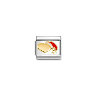 CHARM, COMPOSABLE LINK, HEART, SANTA HAT