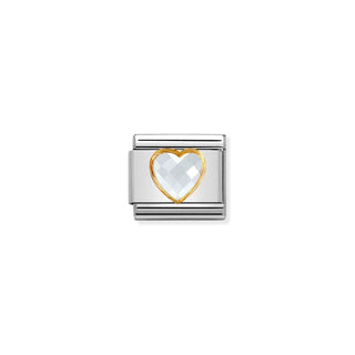 COMPOSABLE CLASSIC MULTIFACETED WHITE HEART LINK