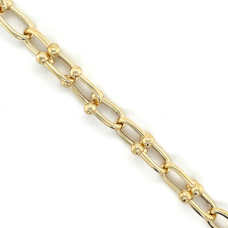 Golden Chunky Industrial Style Bracelet