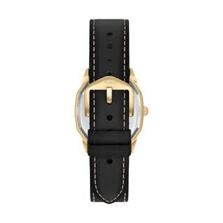 Fossil Harlow Three-Hand Black Leather Watch