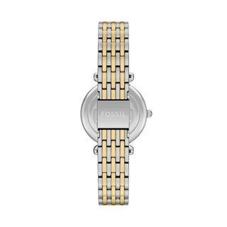 Fossil Carlie Mini Three-Hand Two-Tone Stainless Steel Watch