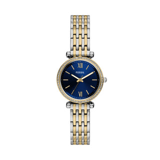 Fossil Carlie Mini Three-Hand Two-Tone Stainless Steel Watch