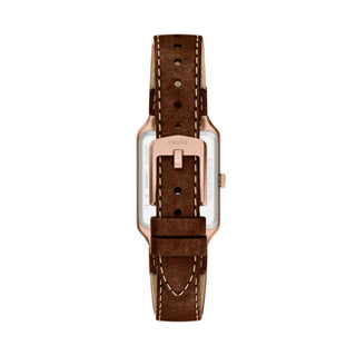 Fossil Raquel Three-Hand Date Brown Leather Watch