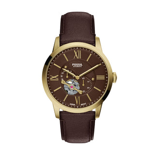 Fossil Townsman Automatic Brown Leather Watch