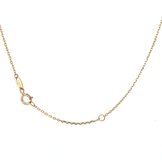 9ct Yellow Gold Twisted & Cz Pear Pendant