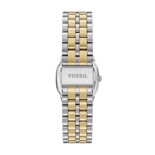 Fossil Harlow Three-Hand Two-Tone Blue Dial Stainless Steel Watch