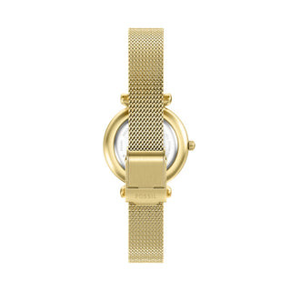 Fossil Carlie Mini Three-Hand Gold-Tone Stainless Steel Watch