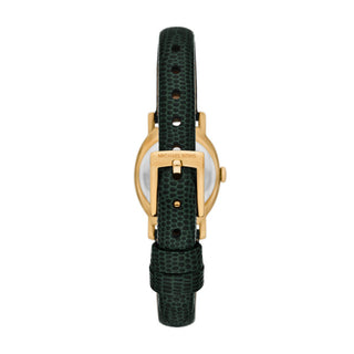 Michael Kors Maude Oval Face Green Leather Strap Watch