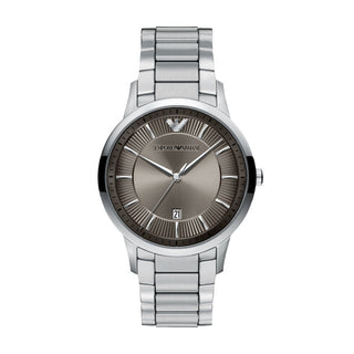 Emporio Armani Archetipo Quartz Stainless Steel Watch With Grey Dial