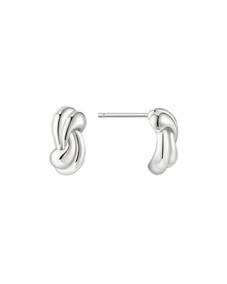 Ania Haie Silver Rope Twist Stud Earrings
